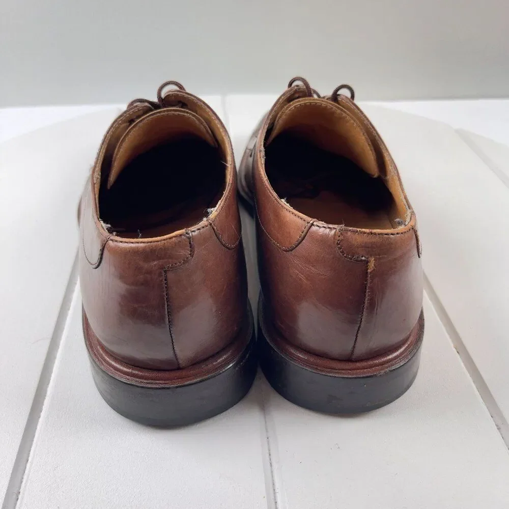 Mezlan Oxfords Mens Size 8.5 M Brown Leather Split Toe Dress Shoes